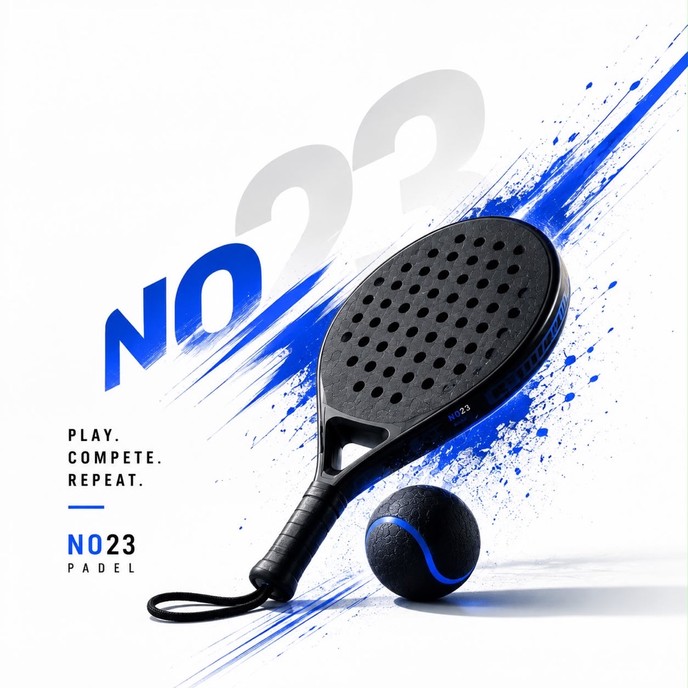 No23 Padel raketi — Play. Compete. Repeat.
