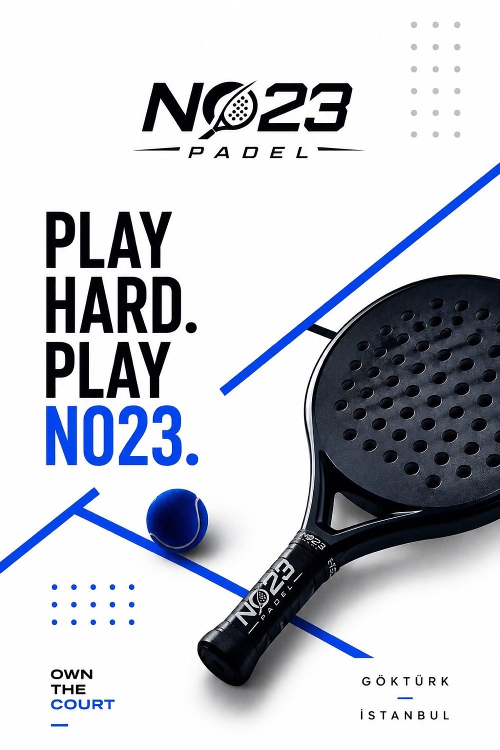 No23 Padel — Play hard. Play No23.